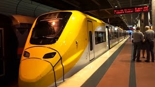 Sweden ride with Arlanda Express Train from Stockholm Central to Airport Terminal 5 [upl. by Llevart]