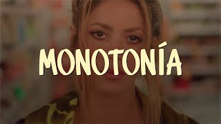 Shakira Ozuna  Monotonía Video LetraLyrics [upl. by Asiled]