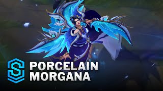 Porcelain Morgana Skin Spotlight  PreRelease  PBE Preview  League of Legends [upl. by Issirk]