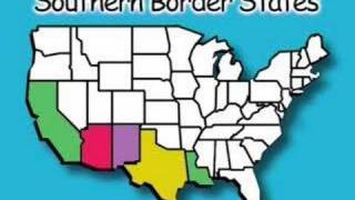 Southern Border States  States amp Capitals Songs [upl. by Ecnarrat636]