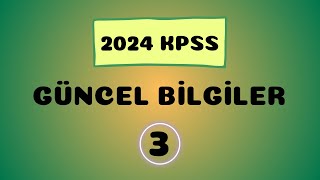 2024 KPSS EkysEkpssOrtaöğretimÖnlisansLisans Güncel Bilgiler 3 Video [upl. by Eniamurt388]