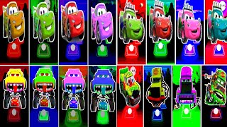 McQueen Orange 🆚 Light McQueen Green 🆚 McQueen Yellow Eater 🆚 McQueen Green Eater 🎶 Who Is Best [upl. by Anyale]