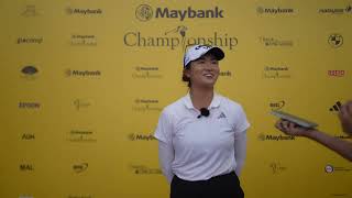 Rose Zhang Sunday Flash Interview 2023 Maybank Championship [upl. by Pylle]