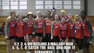 NSW Swifts Wallabies Chant for The Gold Brigade [upl. by Bernardo]