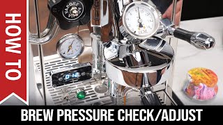 How To Espresso Brew Pressure Check amp Adjustment [upl. by Eadnus]