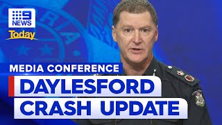 Victoria Police provide update on Daylesford fatal crash  9 News Australia [upl. by Giustino]