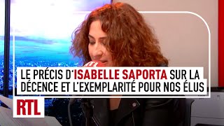 Le précis dIsabelle Saporta sur la décence et lexemplarité pour nos élus [upl. by Notsgnal188]