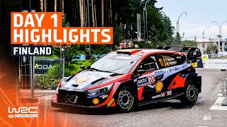 Day 1 Highlights  WRC Secto Rally Finland 2023 [upl. by Moise]