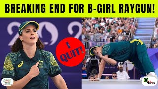 Australian B Girl Raygun quits competitive breaking Why such decision suddenly  Olympics 2024 [upl. by Plato]