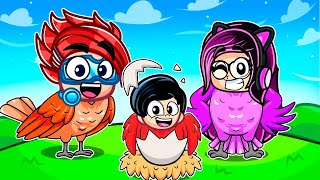 NOS CONVERTIMOS en UNA FAMILIA DE PAJAROS en Roblox  Karim Juega [upl. by Alleen]