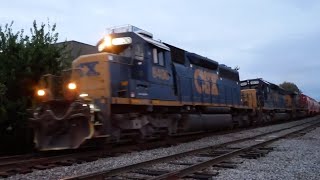 The CSX Era of Pan Am is Here Duo of SD40s Leads Freight Train M427 82923 [upl. by Philander]