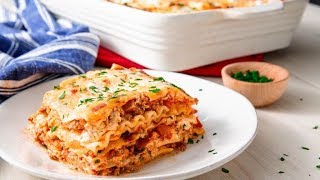 How To Make The Easiest Cheesiest Lasagna Ever  Delish Insanely Easy [upl. by Iru]