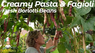 Bean Pasta with Fresh Borlotti Beans Traditional Sicilian Comfort Food Recipe [upl. by Barnaba]