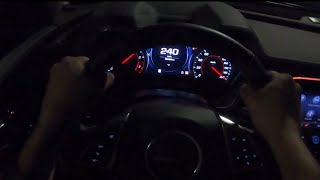 10 speed Camaro SS KMH TOP SPEED RUN POV  0250Kmh launch control POV  FPV [upl. by Whale976]