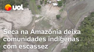 Seca na Amazônia prejudica comunidades indígenas A gente sofre muito [upl. by Ximena]