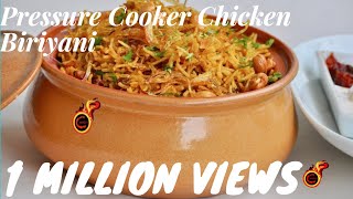 Pressure Cooker Chicken Biriyani റമദാൻ സ്പെഷ്യൽ പ്രഷർ കുക്കർ ചിക്കൻ ബിരിയാണി Ep365 [upl. by Atiana]