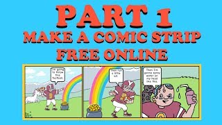 PART 1 Make A Comic Strip Free Online  Getting Started with Comix Strip [upl. by Killigrew]