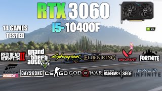 RTX 3060  i5 10400F  Test in 14 Games  RTX 3060 GAMING [upl. by Oicnaneb]