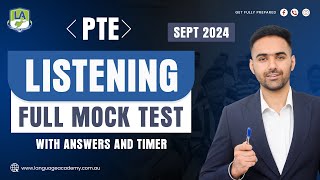 PTE Listening Full Mock Test with Answers  September 2024II  Language Academy PTE NAATI amp IELTS [upl. by Tricia262]