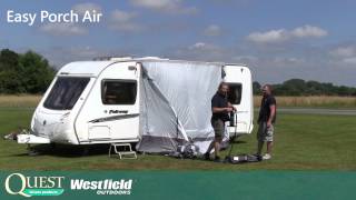 Quest Caravan and Motorhome Awnings Demonstraion Video Easy Porch [upl. by Swagerty]