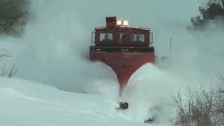 Trains Plowing Through Deep Snow Huge snow drifts vs trains❄🚆 [upl. by Livingstone]