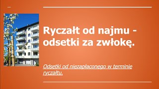 Jak zapłacić odsetki od nieterminowej płatności ryczałtu za najem lokali mieszkalnych [upl. by Rocker206]