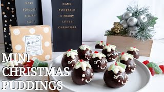 Mini Christmas pudding  No oven needed [upl. by Nivled]