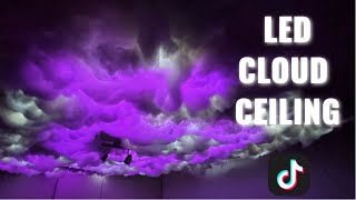 LED CLOUD CEILING DIY TikTok  The best way to do it [upl. by Knowle]