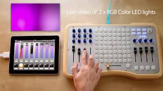 Luminair for iPad  USB MIDI controlling DMX [upl. by Mayworm]