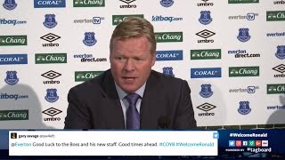 Ronald Koemans first Everton press conference [upl. by Elleinod]