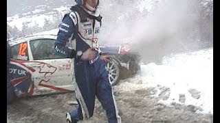 Rallye Monte Carlo 2009 crash Kris Meeke [upl. by Hairacaz]