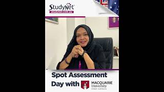 On spot scholarship assessment for 𝐌𝐚𝐜𝐪𝐮𝐚𝐫𝐢𝐞 𝐔𝐧𝐢𝐯𝐞𝐫𝐬𝐢𝐭𝐲 𝐒𝐲𝐝𝐧𝐞𝐲  Study in Australia  StudyNet [upl. by Wende]