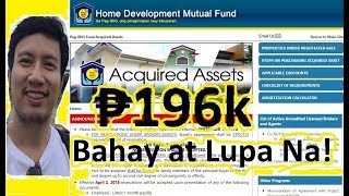 PAANO KUMUHA NG MAS MURANG BAHAY AT LUPA  PAG IBIG HOUSING LOAN  ACQUIRED ASSET  SALE HOUSE amp LOT [upl. by Annoya219]