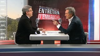 Vif échange entre Mélenchon et Bourdin sur la question vénézuélienne [upl. by Targett]