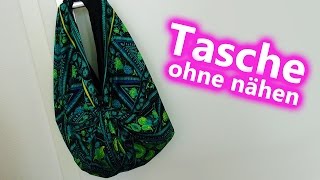 DIY Tasche ohne Nähen Tasche nähen ohne Nähmaschine Handtasche ohne Naht DIY bag [upl. by Rebekah322]