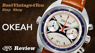 Handson video Review of Poljot Okean Soviet Chronograph Watch From 70s [upl. by Belamy]