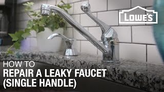 How to Fix A Dripping or Leaky Single Handle Faucet [upl. by Araccat326]