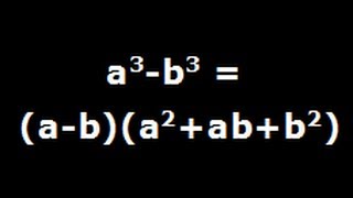 a cube minus b cube  Algebra identity Derivation [upl. by Ahtera]