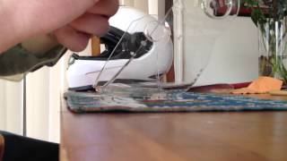 Installing a Pinlock insert onto a Schuberth S2 face shield [upl. by Enyamert]