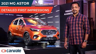 MG Astor 2021 SUV With AI Inside  All Details – Design Interior Features ADAS Price  CarWale [upl. by Yvonne]