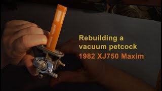 Rebuild vacuum fuel petcock  Yamaha Maxim [upl. by Edouard860]