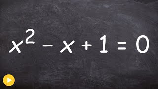 Solve using the quadratic formula with complex solutions [upl. by Bradshaw]