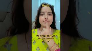 Get rid from chubby cheeks in 2 minutes youtube faceyoga youtubeshorts [upl. by Anyr]