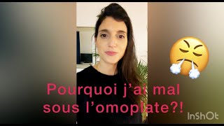 👩‍🦰 Douleur sous lOMOPLATE GAUCHE depuis des années la cause est incroyable 😮 [upl. by Siravrat549]