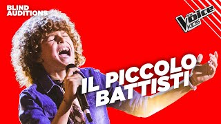 Michele OMAGGIA Battisti con “Pensieri e Parole”  The Voice Italy Kids  Blind Auditions [upl. by Ahsak995]