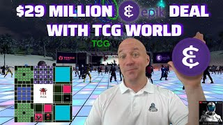 29 MILLION VIRTUAL LAND  TCG World Metaverse  EPIK Entertainment  Over 1 BILLION GAMERS [upl. by Ahsatsan]