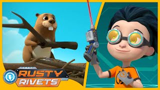 Rusty’s Jam at the Dam 🦫 Rusty Rivets Full Episodes  Cartoons for Kids [upl. by Rawdan]