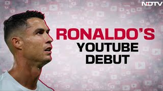 UR Cristiano Official  Ronaldo Shatters World Record Hours After Launching His YouTube Channel [upl. by Relda]