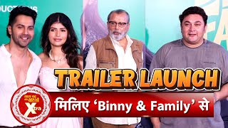 Binny and Family Trailer Launch Anjini Dhawan Ektaa Kapoor Varun Dhawan and Family  SBB Xtra [upl. by Betteanne387]