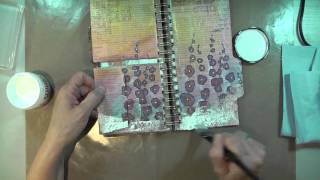 Art Journaling 101  Episode 4 Part 2 [upl. by Inahet]